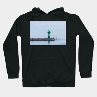 Lighthouse, Luebeck-Travemuende, Schleswig-Holstein, Germany, Europe Hoodie